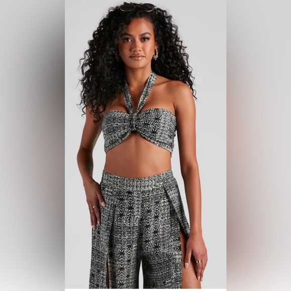 Women's Cabo Calling Boho Tulip Pants and Top Set EUC - Picture 3 of 4